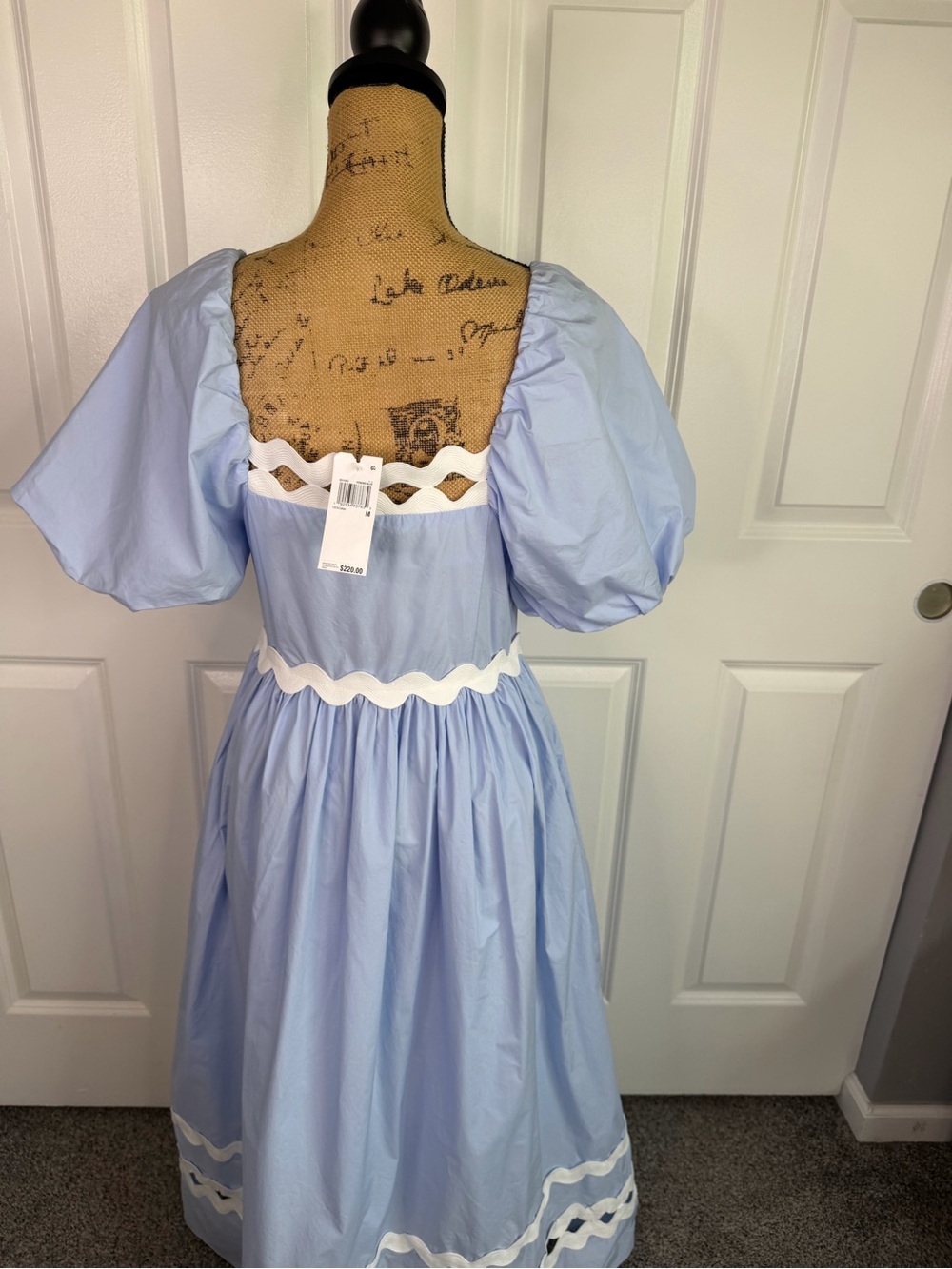 NWT English Factory Cottagecore Maxi Dress Blue Size M $220 - Picture 5 of 13